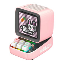 Ditoo-Pro Retro Pixel Art Portable Speaker Alarm Clock DIY LED Display Board, Cute Gift Home Decoration