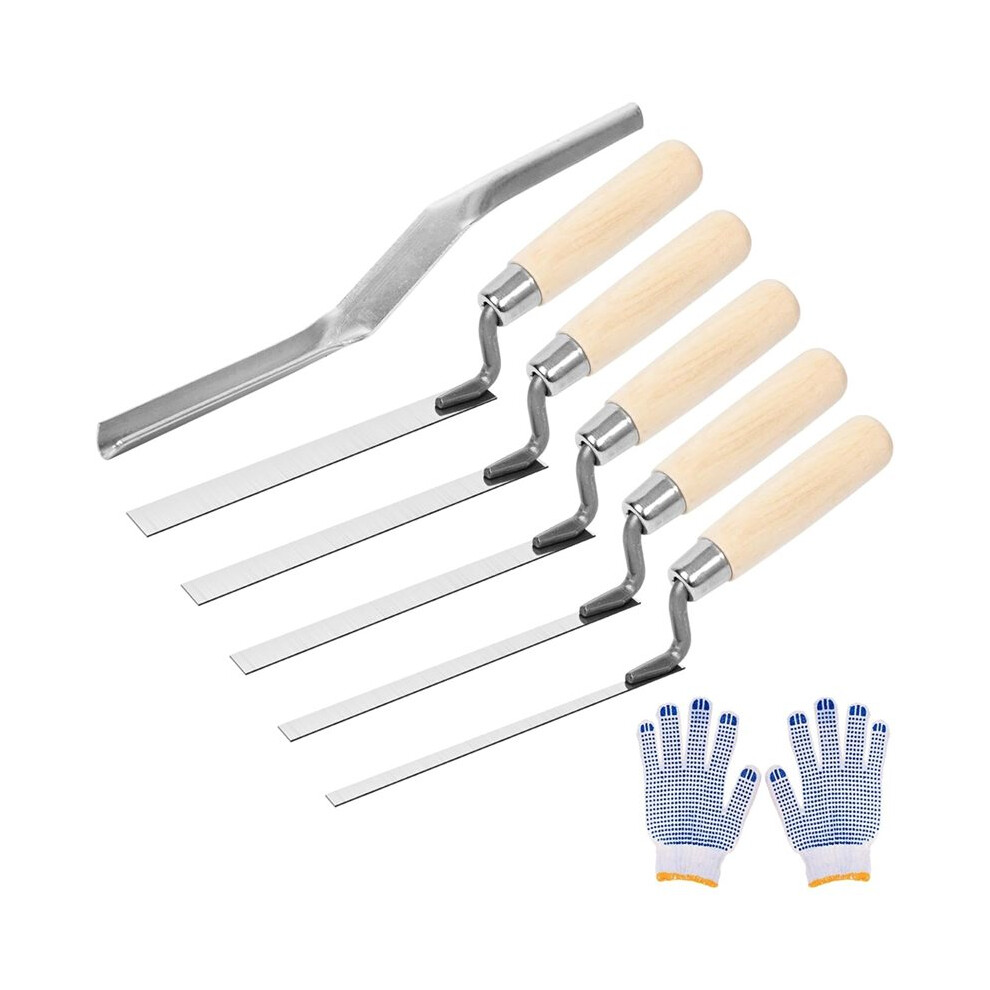 6 Pcs Pointer Trowel Set, Pointing Trowel Brick Jointer Cement Tool, Mortar Repair And Masonry Tools For Pointing 6032483747626