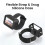 AMAGISN Multifunctional Vision Dock Wrist Strap Silicone Case for  Osmo  Camera Body Screen Protective Case Cover 5