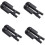 Ear Clip Electrode Double-Sided Rubber  Comfortable, Compatible for Tens Unit & CES Stimulation 4 PCS 1