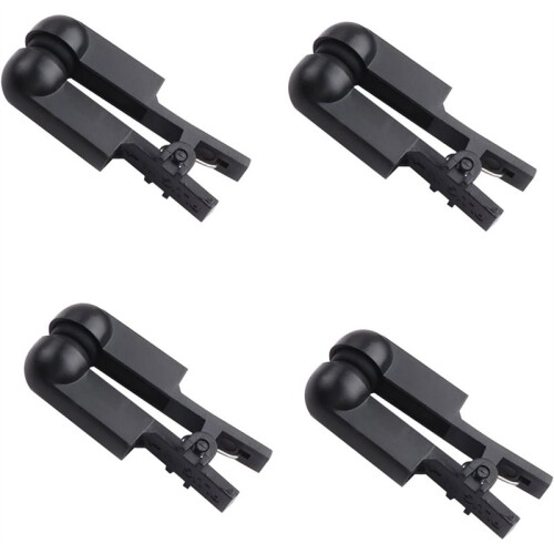 Ear Clip Electrode Double-Sided Rubber  Comfortable, Compatible for Tens Unit & CES Stimulation 4 PCS