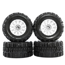 4Pcs 12mm Adapter 111mmx 77mm for 1/12 1/10 Truck Tire RC Remote Control Model Car W274 White