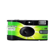 Single Use Disposable Film Camera Quick Snap ACE 400 with Flash 27 Photo Exposures 35mm Color ISO 400 Built‑in Flash