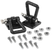 1/10 RC Crawler Car Metal Tow Hook Chain Luggage Rack for TRX4 SCX10 Black