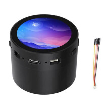 For Raspberry 2 RP2350A 1.85 Inch Round Touchscreen Display Speaker Box RP2350-Touch-LCD-1.85C-BOX