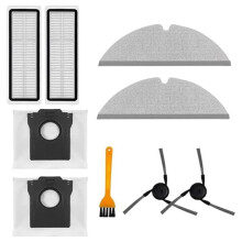 For  D20 Pro  / D20 Pro Accessories Side Brush Hepa Filter Dust Bag Mop Cloth Replacement Parts