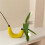 Bananblomvas Söt Bananformad Bordsvas för Blomsterarrangemang Vardagsrum Sovrum Heminredning 6