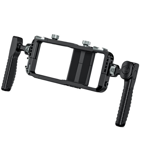 Universal Smartphone Video Rig with Handles 67mm Filter Adapter Phone Cage 1
