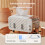 Multifunctional Tissue Box with Phone Holder & Side Storage Side Drawer for Toothpicks/Wires,Smooth Pull for Home&Office 5