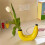 Bananblomvas Söt Bananformad Bordsvas för Blomsterarrangemang Vardagsrum Sovrum Heminredning 5