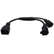 C20-2X5-15R 1 em 2 IEC320 C20 Macho para 2X5-15R FêMea Tipo Y Fios de Cabo de ExtensãO de Energia para Chassi PDU