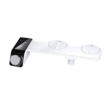 Bidet Toilet  Attachment Ultra-Thin Non-Electric Self-Cleaning Dual Nozzles Wash Cold Water AS/AU