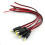6Pcs  Power Connectors 5.5 x 2.1mm Female Socket with Threaded Socket with Cable and Male  Socket Plug with Wire 10