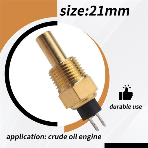 For VDO Engine Water Temperature Sensor Oil Temperature Sensor 1/2NPT 21mm Thread for Generator Set 2