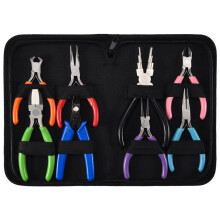 Kit De Herramientas De Alicates Para Hacer Joyas De 8 Piezas, Alicates De Punta De Aguja, Alicates De Punta Redonda, Alicates De Nailon Para Joya DIY