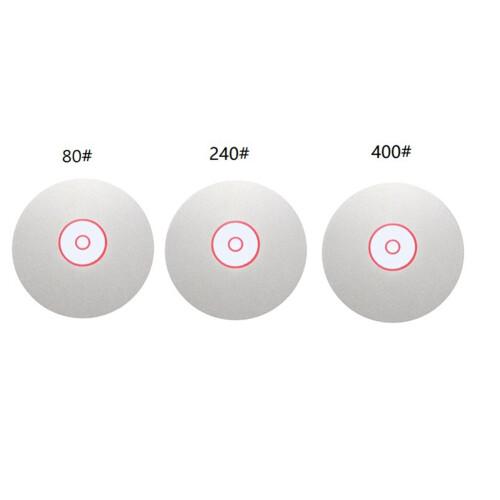 3 Unidades 6 Polegadas 150 Mm Diamante Abrasivo GrãO Disco 80 240 400 Disco Volta Plana Disco Volta para Ferramenta Disco Moagem AcessóRios para 1