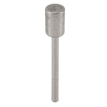 10 Stuks Diamantbit Diamantslijpbits Kop 1/8 Schacht 8 mm Cilinderkop Diamant voor de Meeste Roterende Gereedschapbitslijpers