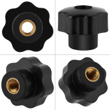10 Pieces of Blind Hole Hexagonal Star Plum Blossom Handle Nut Machine Nut Bakelite Handle Nut M6 25mm