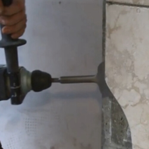 SDS  Tile Chisel Width 75mm Length 165mm Angle 15  Chisel Chisel Cemented Carbide Professional Tool 1