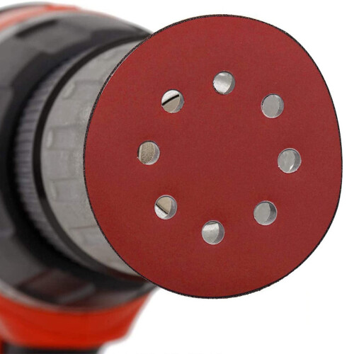 2Pcs Replacement Sander Base Pads Round Hook and Loop Backing Pad Orbital Sander Replacement Pad 125mm 8 Hole 1