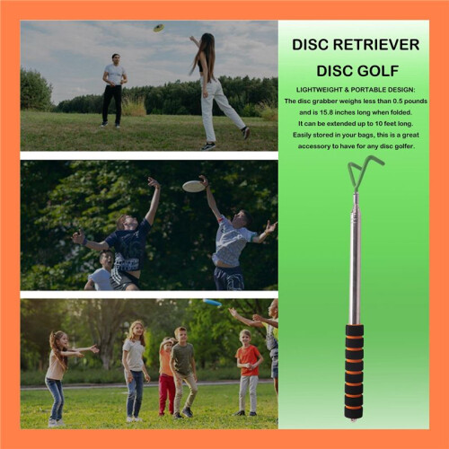 Disc  Retriever Telescoping Disc  Grabber Durable Stainless Steel Disc  Retrieving Device Retrieve Discs 1