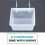 6 Pack Pegboard Clear Bins, Pegboard Bins Hooks, DIY Pegboard Accessories, Workbench Small Bins Fit 1/4 -1/8 Peg Board 3