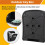 Key Box Wall Mounted  Key Safe Outdoor Key Box with Resettable 4-Digit Numeric Code Waterproof Key Box (Black) 4