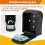 Key Box Wall Mounted  Key Safe Outdoor Key Box with Resettable 4-Digit Numeric Code Waterproof Key Box (Black) 2