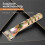 Paint Scraper Heavy Duty Alloy Scraper with 2PCS Double-Sided Blades for Removing Grout, Paint, Glue, Rust 6