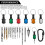 4Sets Hex Shank Screwdriver Bits Holder, Bit Holder Keychain for Impact Driver with Black Carabiner 1