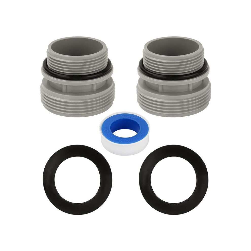 Pool Hose Adapter 1 1/4Inch To 1 1/2Inch, Converting Pool Pumps, Filters,Heat Pumps To 1 1/2 Inch Hose With Screw- Nut 6034021366849