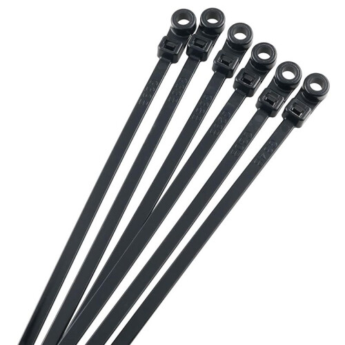 300Pcs Screw Hole Cable Ties Reusable Fixed Nylon Cable Ties Self-Locking Cord Tie Straps Fastening Loop 1
