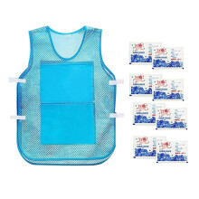Cooling Vest Summer Cooling Clothes Ice Vest Cool Sunstroke Protective Clothes Reusable Ice Vest for Running