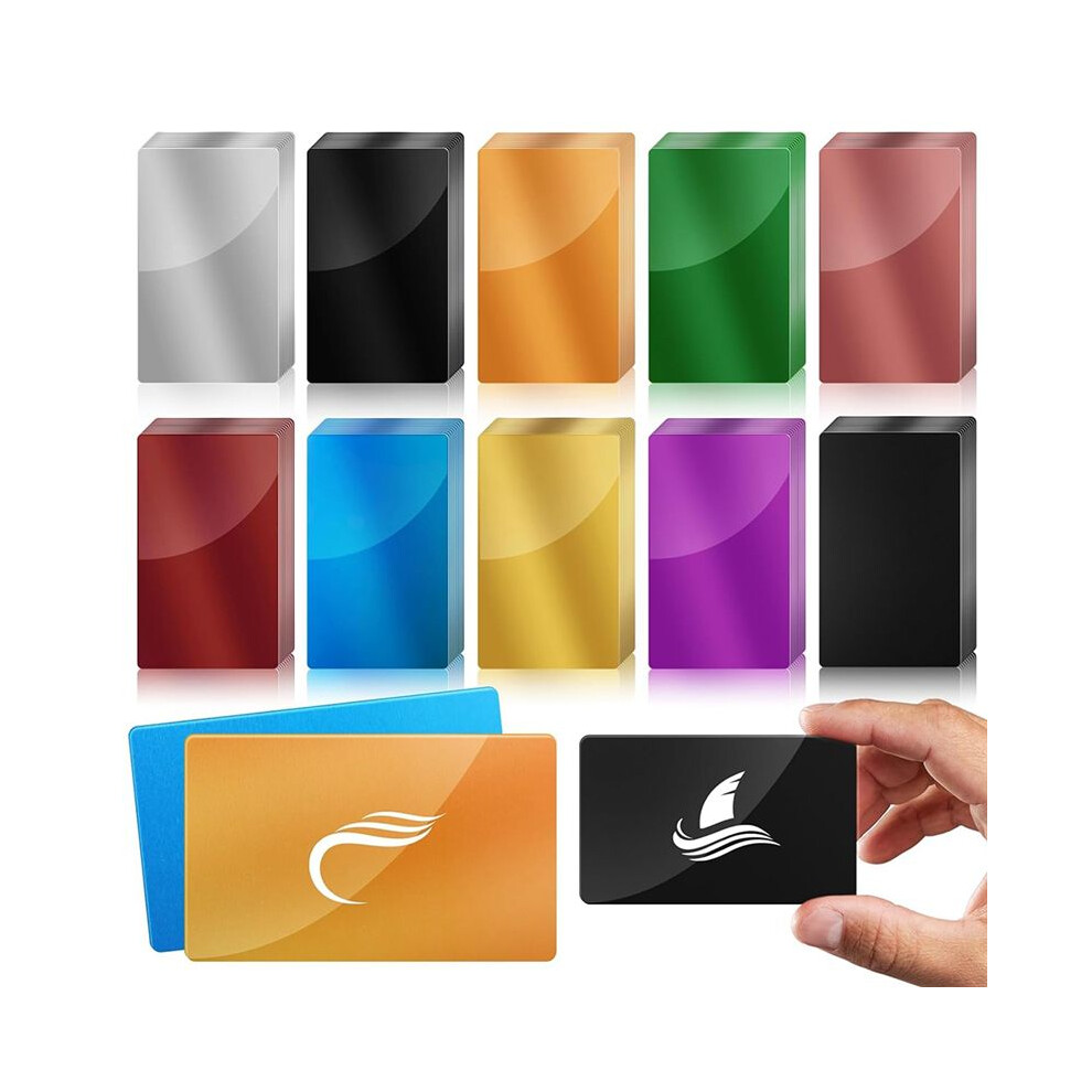 Metal Engraving Blanks Colorful Aluminum Sheet Laser Engraving Business Card Multipurpose Engraving Diy Gift Cards 6034254820859