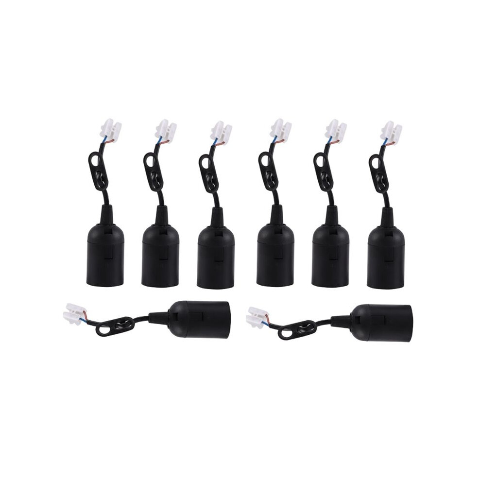 8Pcs E27 Lamp Holder Construction Socket Lamp Holder Diy Construction Site Socket Renovation Socket Lighting Accessorie 4712562019821