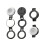 Magnetic Selfie Light Black Photography Fill Light 1