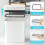 2Pack Bathroom Trash Can with Lid,  Automatic Touchless Garbage Can, Slim Motion Sensor Waterproof Trash Bin 7