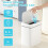 2Pack Bathroom Trash Can with Lid,  Automatic Touchless Garbage Can, Slim Motion Sensor Waterproof Trash Bin 4