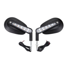 Motorcycle Rear View Mirrors with LED Turn Signal for 2009 2010 2011 2012 2013 2014 2015 2016 2017 V-ROD VRSCF A