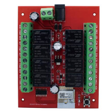 8 Channels WiFi Tuya APP 12V 24V 8CH Light Home Automation WiFi Relay Module for Home A