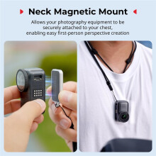 Magnetic Attachable Plate for Neck Strap for Osmo Supports Both Neck & Wrist Mounting