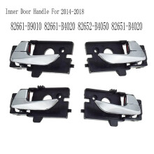 4PCS Car Inner Door Handle for I10 Grand I10 X 2014-2018 82661-B9010 82661-B4020 82652-B4050 82651-B4020 Chrome