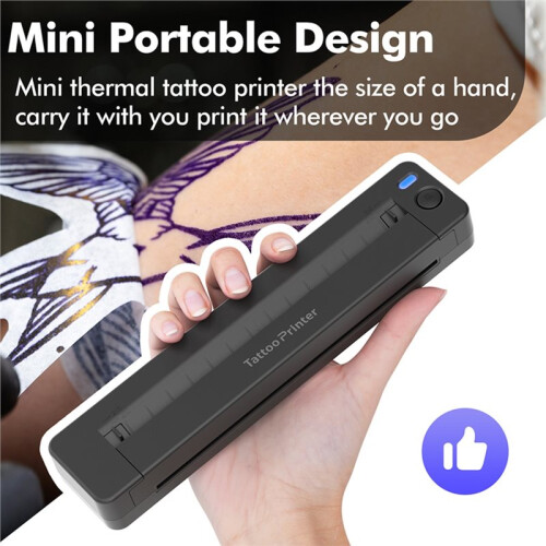 Portable A4 Thermal Printer Multifunctional Tattoo Document Printer  HD Printing A4 Paper Printer 2