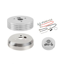 Polished Steering Wheel Hub Adapter 5 & 6 Hole Compatibility for Chevy Flaming River & Ididit