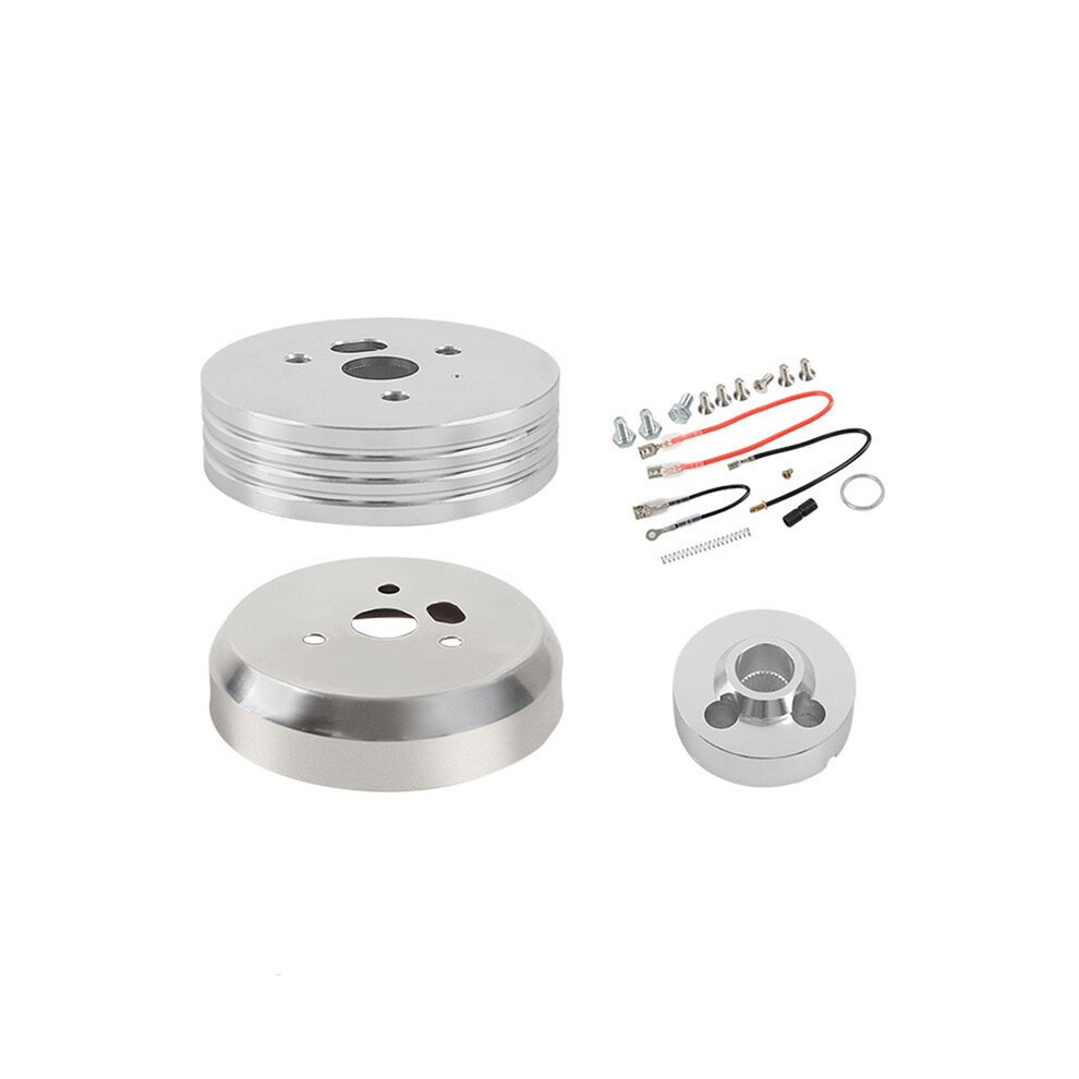 Polished Steering Wheel Hub Adapter 5 & 6 Hole Compatibility For Chevy Flaming River & Ididit 4713250847764