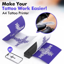 Portable A4 Thermal Printer Multifunctional Tattoo Document Printer HD Printing A4 Paper Printer