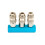 2/3/4 Ways EU Type Pneumatic Manifold Splitter Coupler Quick Fitting Air Gas Pump Compressor Connector 3 Way 1