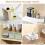 Purse Organizer for Closet, Stackable Handbag Storage Shelf, Adjustable Clear Shelf Dividers, Keep Clutch,for Bedroom 2