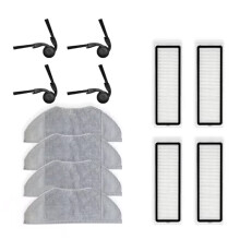 12PCS Compatible with Robot Vacuum S40 / OV81 Vacuum Cleaner Parts Replacement Side Brush Filter Mop Cloth Accessories