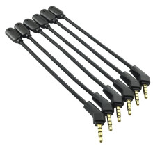 Noise-Canceling Microphones Replacement 3.5mm Game Detachable Mic Boom for Theta 7.1 Gaming Headset